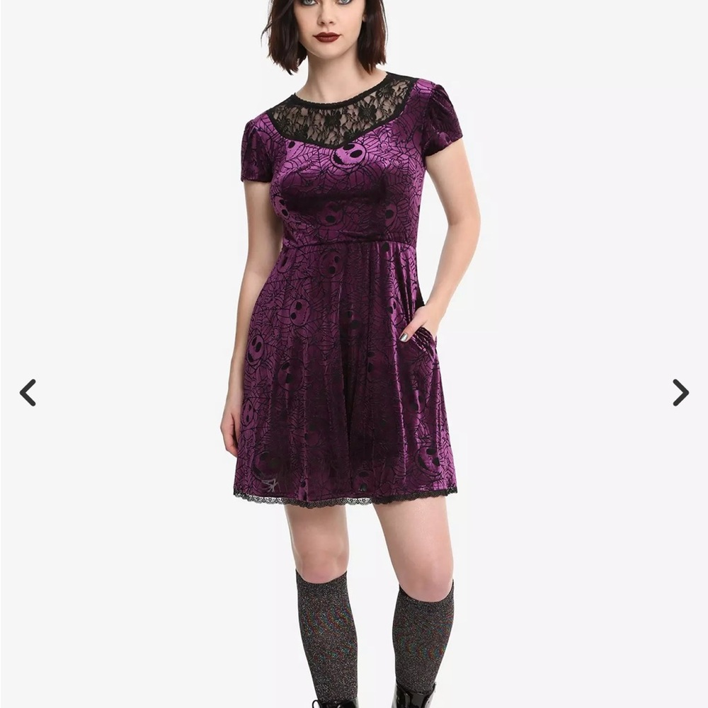 Nightmare Before Christmas Purple Velvet Dress